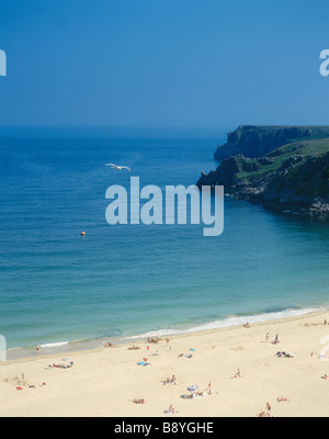 GB WALES PEMBROKESHIRE STACKPOLE BARAFUNDLE BAY Foto Stock