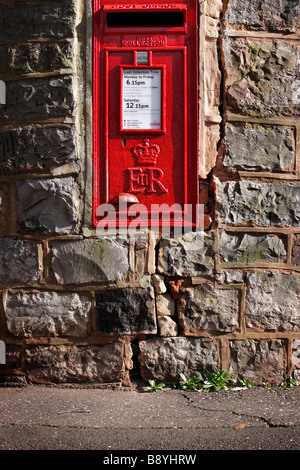 Casella postale in Exeter Devon, Regno Unito Foto Stock