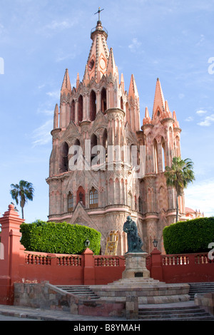 La Parroquia, la Cattedrale di San Miguel De Allende, Messico Foto Stock