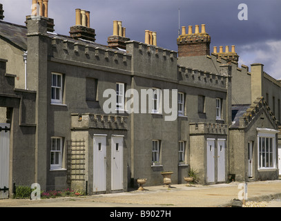 Quay Cottage su Brownsea Island, il porto di Poole Dorset Foto Stock