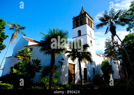 Uno stile coloniale chiesa in Icod de Los Vinos a nord di Tenerife (Isole Canarie) Foto Stock