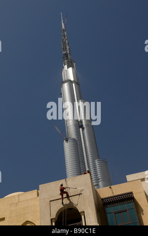 Il Burj Dubai, il più alto edificio nel mondo. Emirati arabi uniti Foto Stock