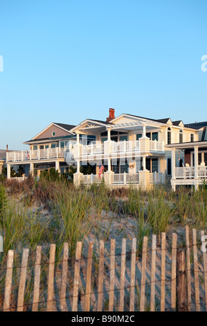 Case sulla spiaggia a Ocean City new jersey usa Foto Stock