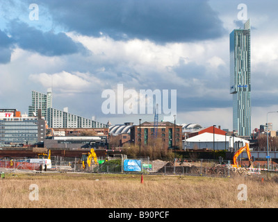 I siti di costruzione intorno a Manchester. Foto Stock