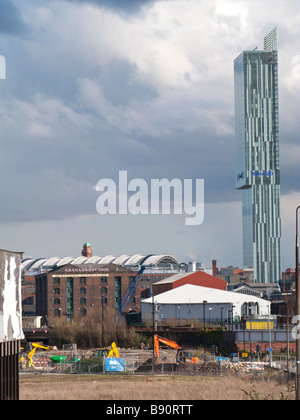 I siti di costruzione intorno a Manchester. Foto Stock