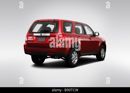 2009 Mazda Tribute i Sport in rosso - angolo posteriore vista Foto Stock