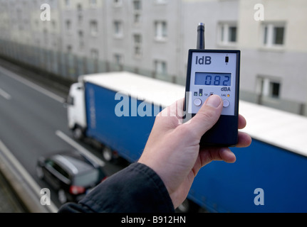 La misurazione della intensità del rumore Foto Stock