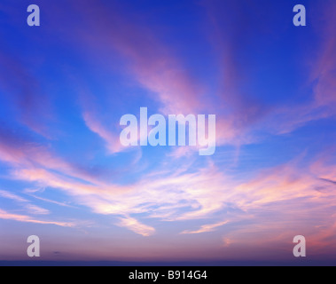 Cielo di tramonto Foto Stock