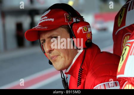 Simone Rosa Semedia 11 03 2009 Barcellona ESP auto di Formula Uno nella foto M. Schumacher Ferrari F1 racing team Foto Stock