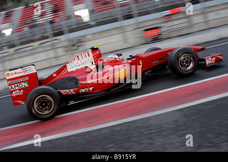 Simone Rosa Semedia 09 03 2009 Barcellona ESP auto di Formula Uno nella foto K per Raikkonen la Ferrari F1 racing team Foto Stock