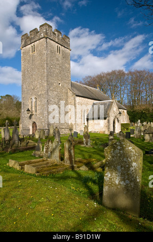 St Fagans Chiesa Parrocchiale appena fuori Cardiff e molto vicino al Museo del Folclore Nazionale del Galles o Museum of Welsh Life Foto Stock