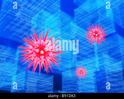 computer virus Foto Stock