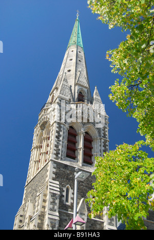 La cattedrale di Christ Church, la piazza della cattedrale, Christchurch, Canterbury, Isola del Sud, Nuova Zelanda Foto Stock