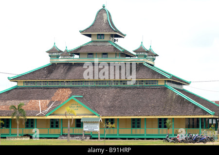 Kampung dalam bugis, Pontianak, Kalimantan, Indonesia Foto Stock