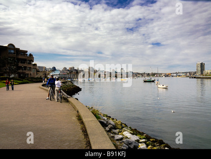 Sulla passeggiata sul litorale di Vancouver Foto Stock