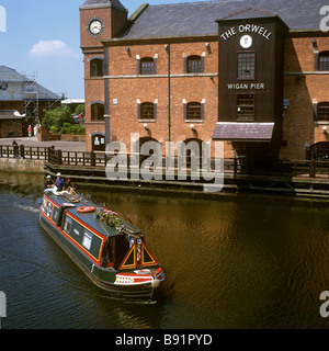 Regno Unito Inghilterra Lancashire Wigan Pier Foto Stock