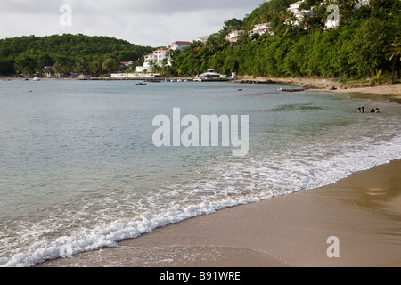 Vista del Windjammer Landing hotel, St Lucia. Foto Stock