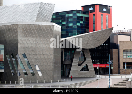 Una vista del complesso di Lowry in Salford Quay Manchester Inghilterra England Regno Unito Foto Stock