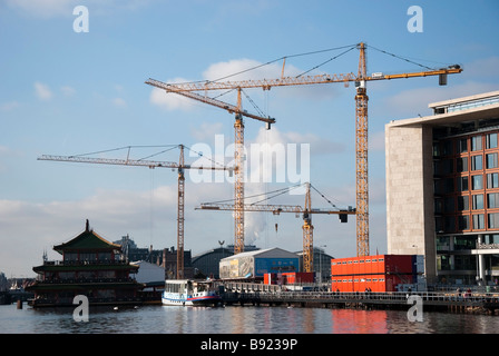 Nord/Sud Metroline costruzione Amsterdam Foto Stock