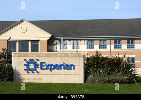 Experian ufficio a Nottingham, Inghilterra, Regno Unito Foto Stock