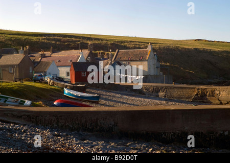 Sandend, sulla costa di Moray, Scozia nord-orientale Foto Stock