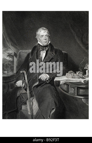 Sir Walter Scott 1771 1832 scozzese romanziere storico poeta Foto Stock