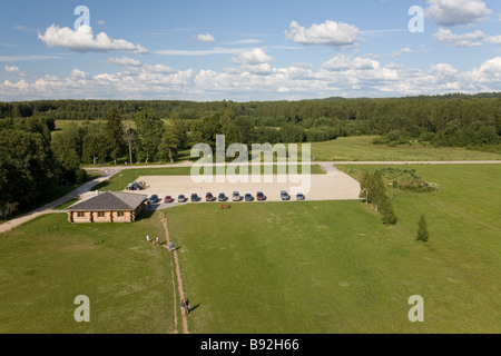 Vista da Rõuge torre di avvistamento, Võru County, Estonia, Europa Foto Stock