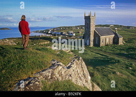 Chiesa Arinagour isola in disuso di coll Foto Stock