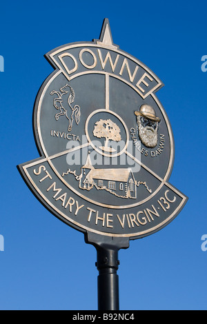 Segno di villaggio, Downe Kent REGNO UNITO Foto Stock