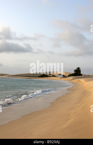 Spiaggia di Boa Vista, una delle isole di Capo Verde. Foto Stock