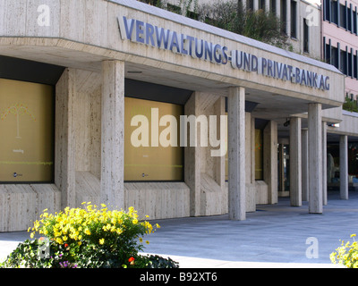 Li il Principato del Liechtenstein VADUZ Capitale Il Verwaltungs und Privat Bank AG di Vaduz Foto Stock