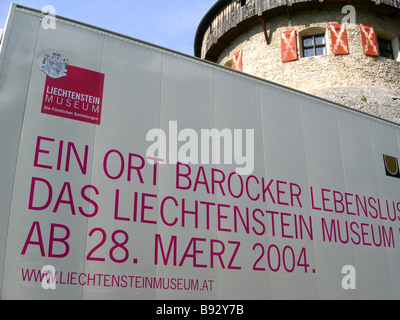 Li il Principato del Liechtenstein VADUZ capitale di Vaduz Castello Museo Liechtenstein senza diritti di terzi disponibili Foto Stock