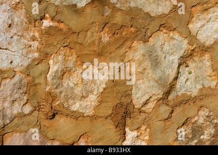 Messico Sinaloa Cosala Sierra Madre rurale etnica messicana turismo viaggi sub tropicale desertico villaggio Rock e adobe muro di roccia e Foto Stock