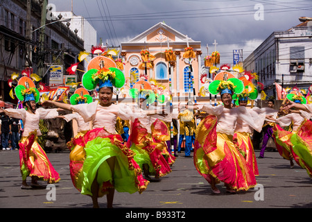 Festival di Dinagyang Iloilo City, Filippine, Asia Foto Stock