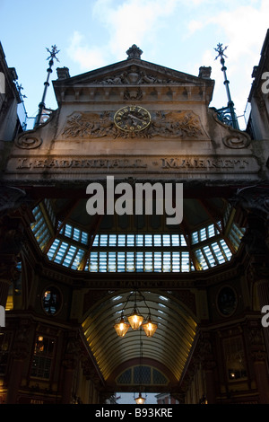 Mercato Leadenhall in London, England Regno Unito Foto Stock