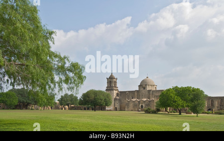 Texas San Antoino Missions National Historical Park Mission San Jose fondata 1720 Foto Stock