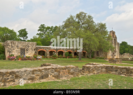 Texas San Antoino Missions National Historical Park Mission Espada Foto Stock