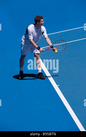 David Lloyd's giocatore di tennis Andy Murray della Gran Bretagna durante gli Australian Open Grand Slam 2009 a Melbourne Foto Stock