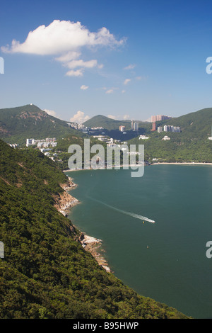 Vista di Deep Water Bay, Isola di Hong Kong Foto Stock