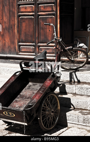 Lijiang old town strade laterali in Yunnan, Cina Foto Stock