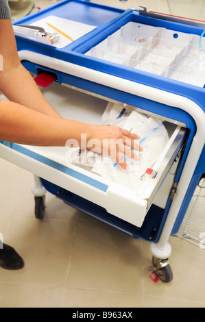 Hospital Medical armadio di alimentazione Foto Stock