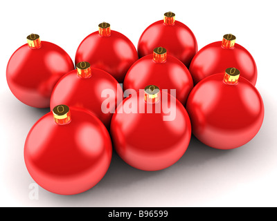 sfere di Natale Foto Stock