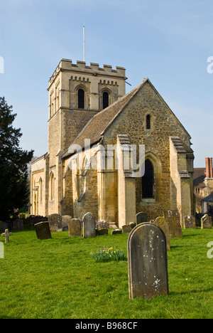 Iffley Villaggio Chiesa, Oxford, Inghilterra Foto Stock