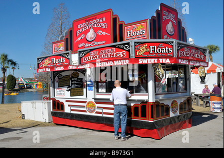 Stand alimentari a Florida State Fairgrounds Tampa Foto Stock