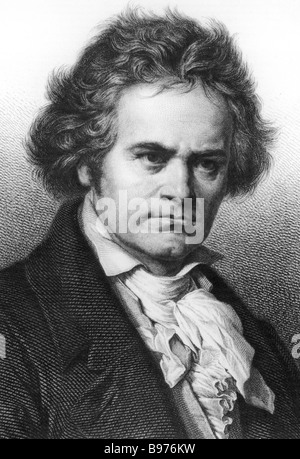 LUDWIG VAN BEETHOVEN compositore tedesco 1770 al 1827 Foto Stock