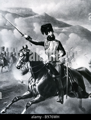 LORD GEORGE LUCAN inglese maresciallo di campo che ha trasmesso l'ordine che ha portato alla carica di luce Brigata nel 1854 Foto Stock