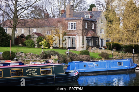 Il fiume Avon bidford on Avon warwickshire Midlands England Regno Unito Foto Stock