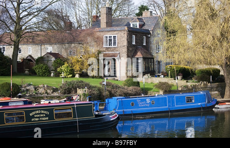 Il fiume Avon bidford on Avon warwickshire Midlands England Regno Unito Foto Stock