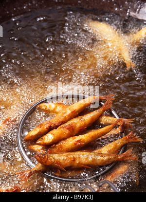 Fritte puzzava Foto Stock