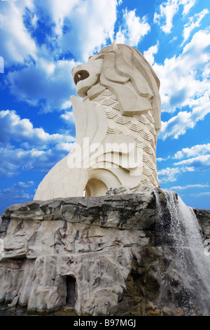 Merlion. L'Isola di Sentosa. Singapore Foto Stock